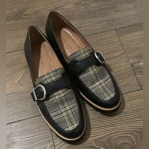 Bernardo Gingham loafers
